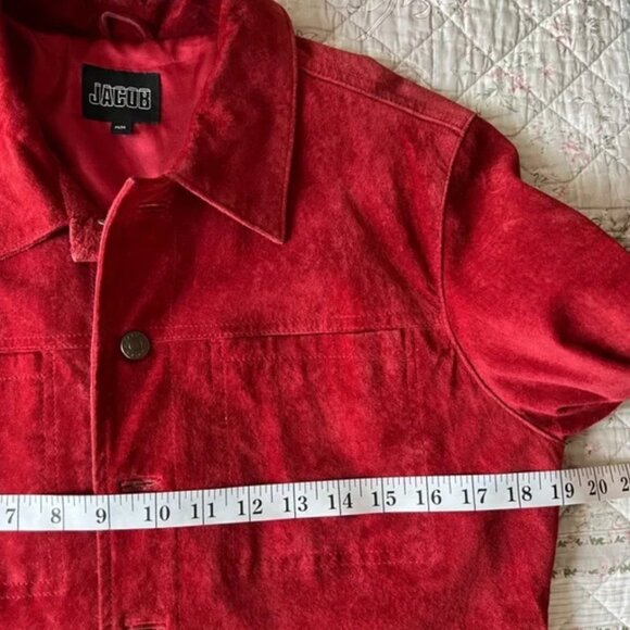 Vintage Jacob Suede Cropped Jacket Size M - Picture 7 of 12